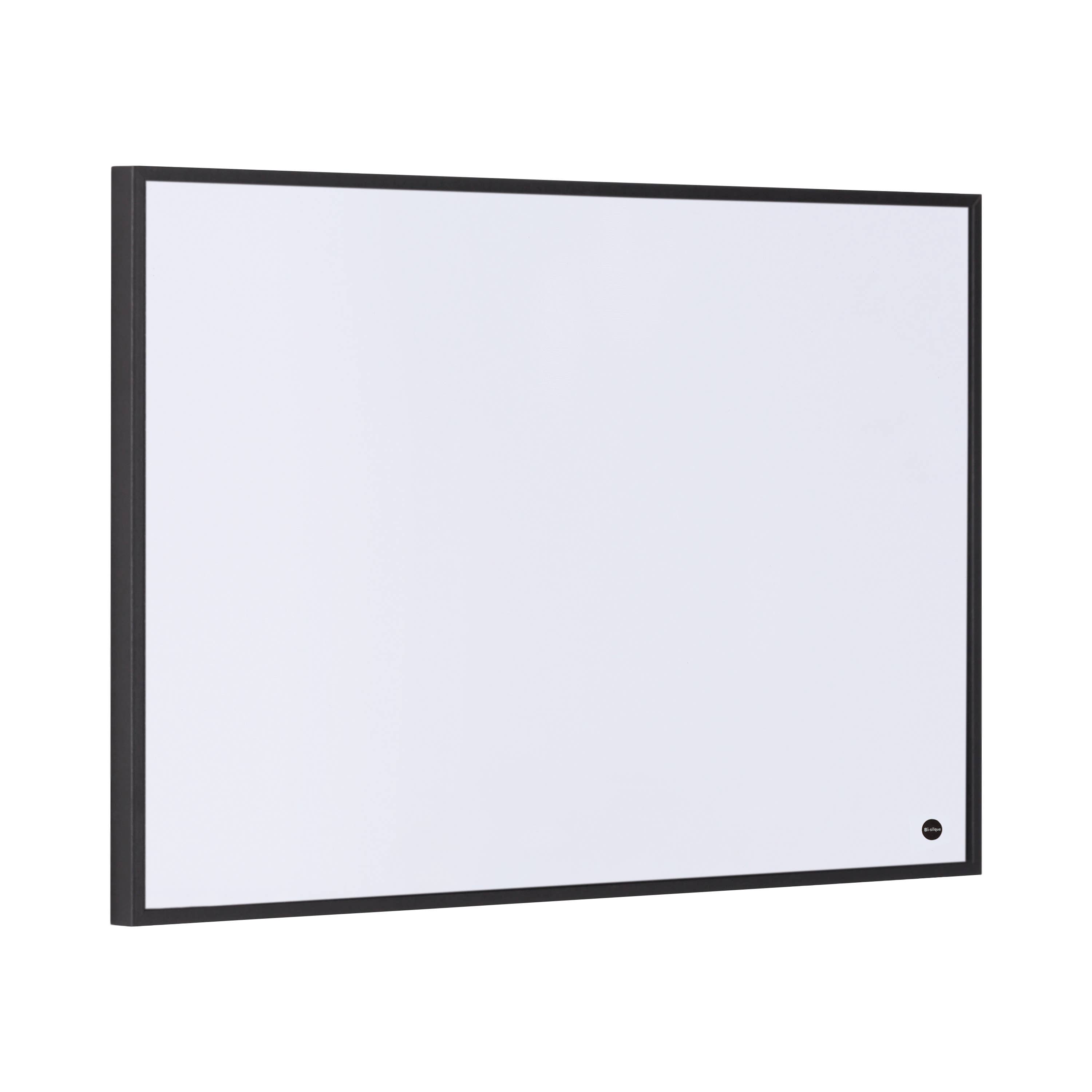 Bi-Joy – Engroshandel White board/viskbar tavle – Magnetisk whiteboard, lakeret stål med sort MDF-ramme1