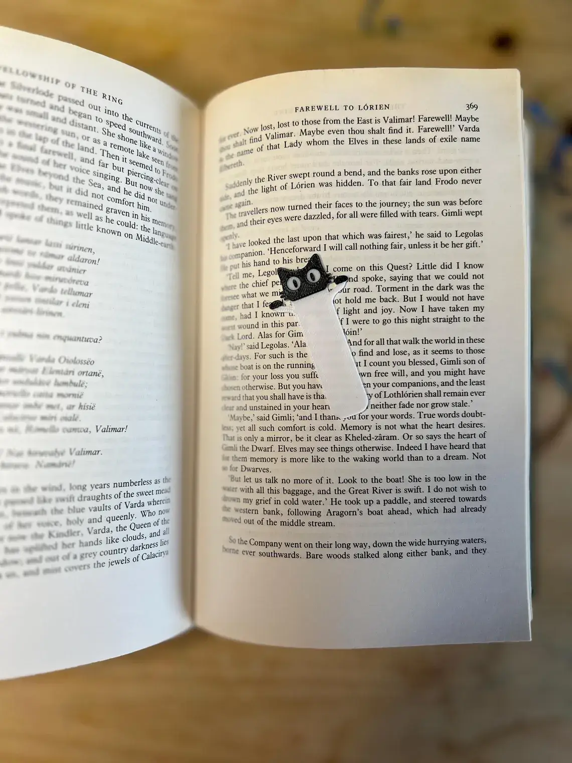 Modern Wood Cases – wholesale Bokmärke – Kikande svart katt bokmärke – 3 per förpackning2