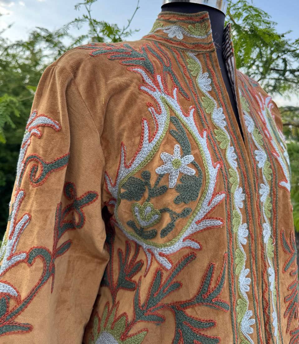 bhavnas boutique - Wholesale Jacket - Women's - Traditional Suzani Embroidery Jacket Cotton Coat Jacket 6