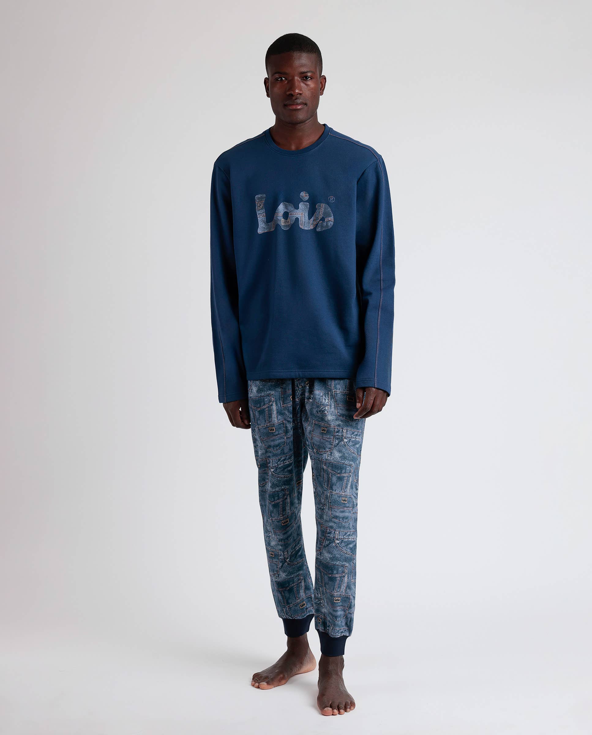 DENIM LOIS Texan pyjama met lange mouwen voor heren voor groothandel op Faire0