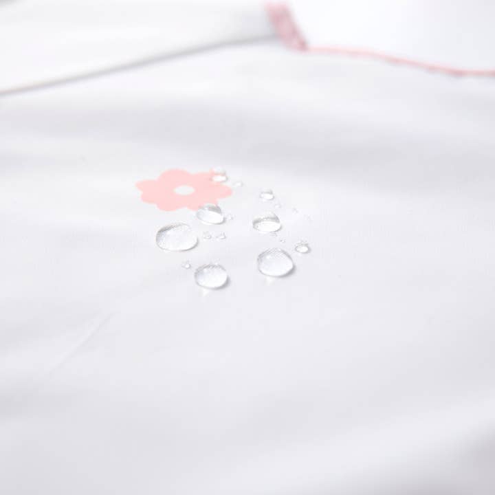 Ali+Oli - Wholesale Bib - Baby - Smock Bib for Baby & Toddler Short Sleeve (Pink Flowers)