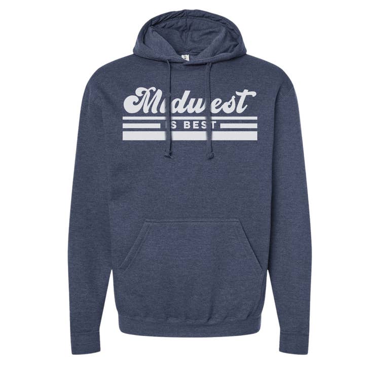 dkhandmade - Wholesale Graphic Sweatshirt - Unisex - MIDWEST IS BEST Sweatshirts and Hoodies 1