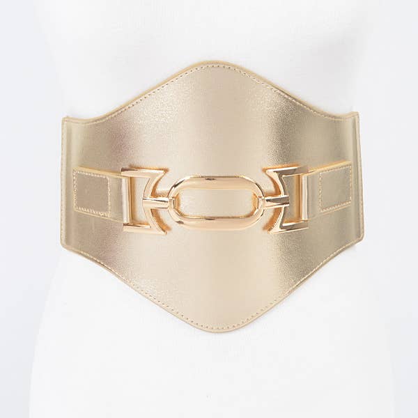 3AM BY H&D ACCESSORIES - Vente Ceinture – femme - Ceinture élastique large en similicuir6