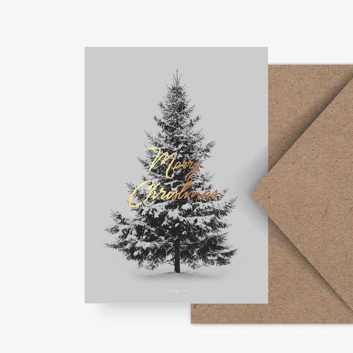 typealive - Wholesale Christmas Card - Postcard/Merry Christmas Fir