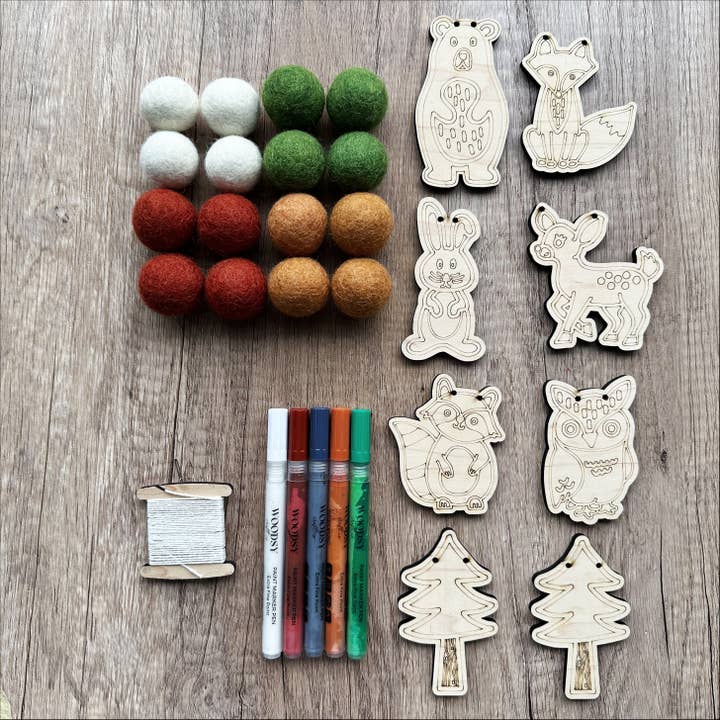 The Woodsy Craft Co. - Wholesale DIY Craft Kit - DIY Craft Kit - Woodland Garland