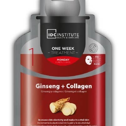 Idc Institute Ginseng+Collagen Facial Mask 22Gr for wholesale by Aquarius Cosmetic SLU