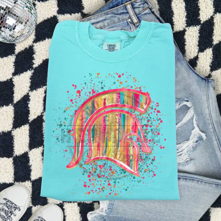 Maglietta Mascotte Preppy Trojan – Comfort Colors per la vendita all'ingrosso da parte di Southern Heritage Outfitters