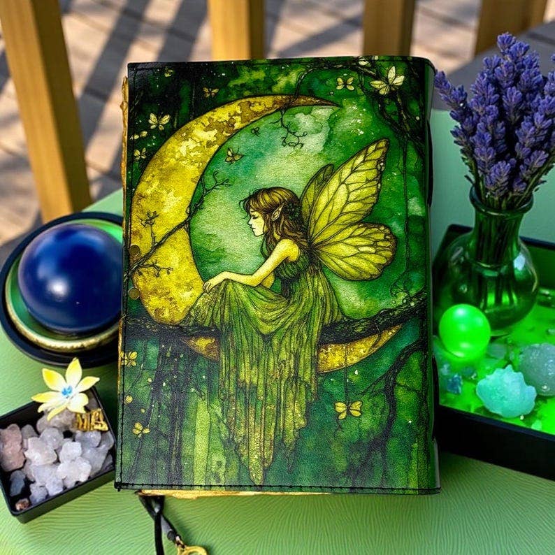 Leatherooze - Wholesale Journal/Diary - Fairy Leather Grimoire Journal – 200 Pages Book 5