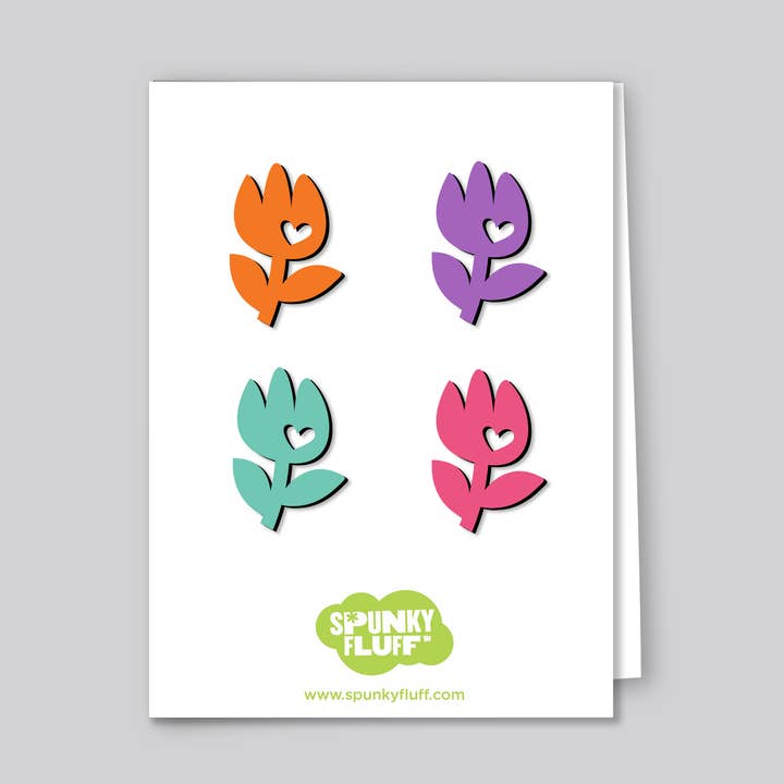 Limited Edition Tulip Magnets, Mini for wholesale by Spunky Fluff
