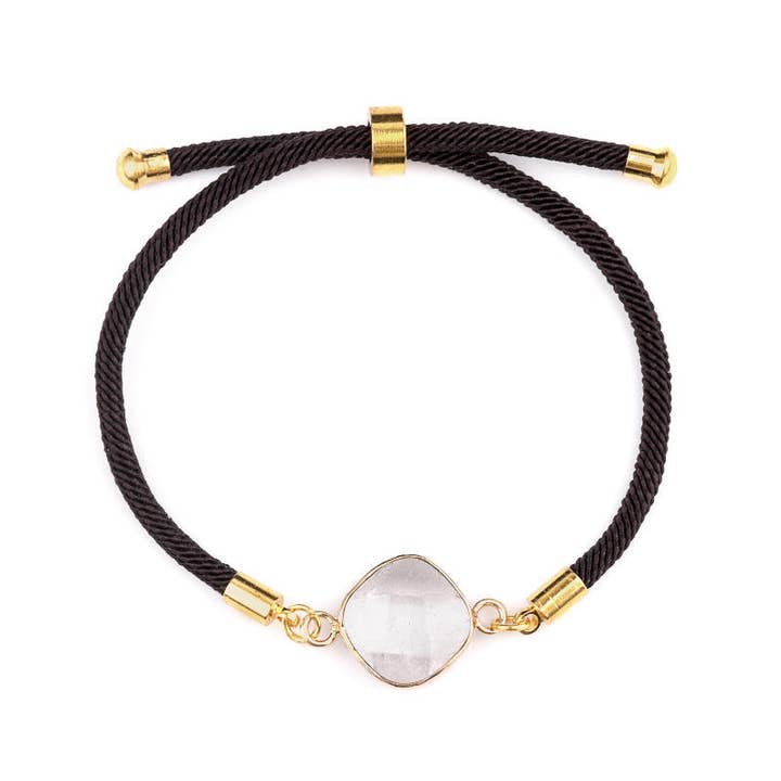 Artisans de Madagascar - Wholesale Charm/Dangle Bracelet - Faceted Square Medallion Bracelets6