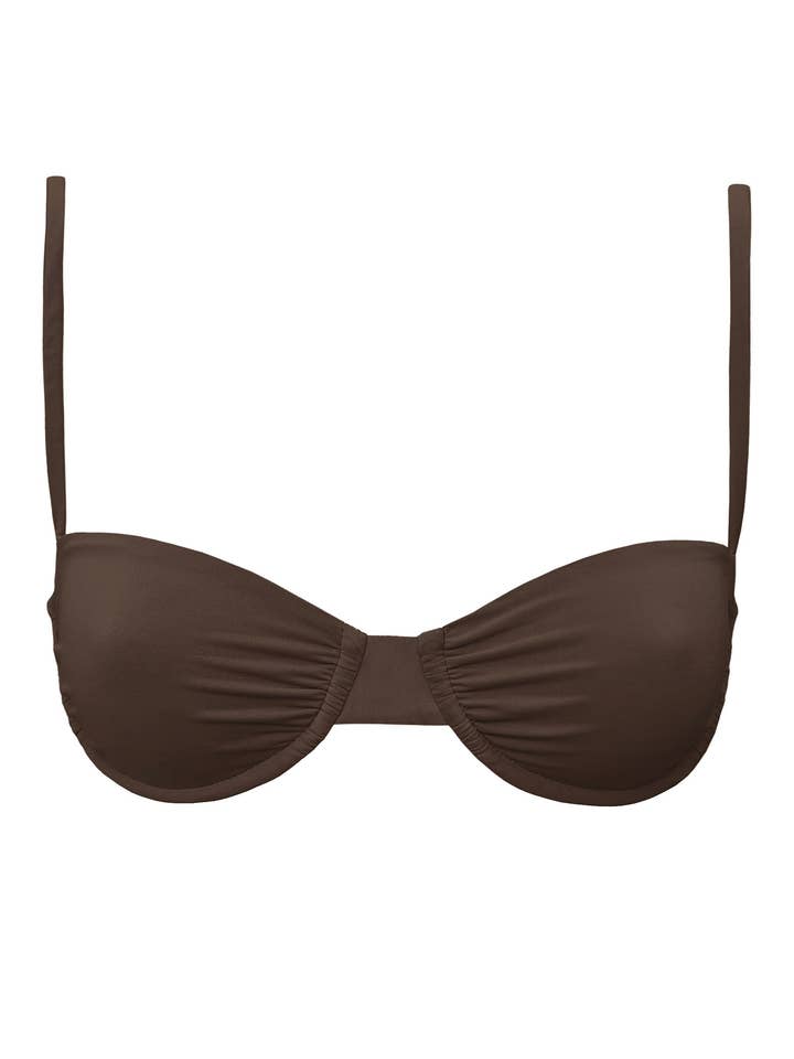 FOX TOP | ESPRESSO for wholesale by SLATE SWIM