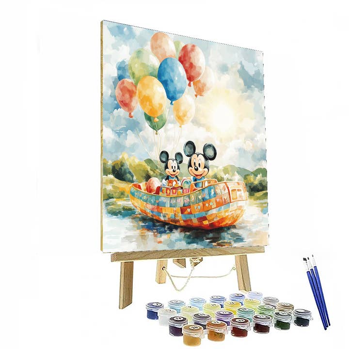 Artistry Rack - Wholesale DIY Craft Kit - Kids - Mickey Mouse Adventure Scene - Disney Inspired DIY Painting By Numbers Kit