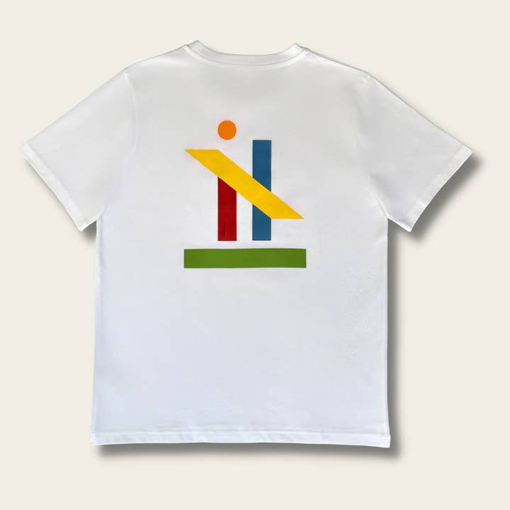 T-shirt piccola bianca con logo originale per la vendita all'ingrosso da parte di h clothing