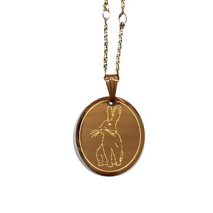 Lange ketting amulet konijn for wholesale by Feestbeest-kids