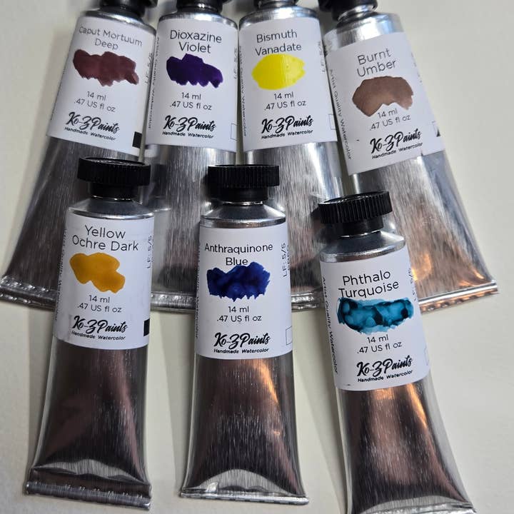 Ko-Z Paints - Wholesale Watercolour paint - Artisanal Handmade Watercolor Paint in Tubes 14ml2