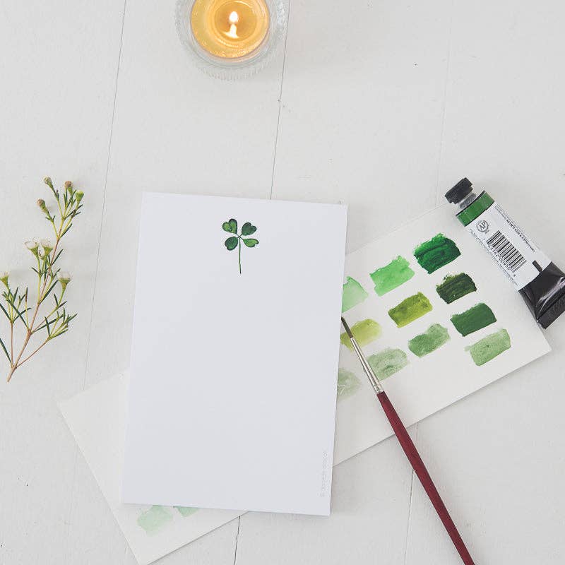 Finding Silver Pennies - Wholesale Notepad - Four Leaf Clover Mini Notepad | St. Patrick's Day2