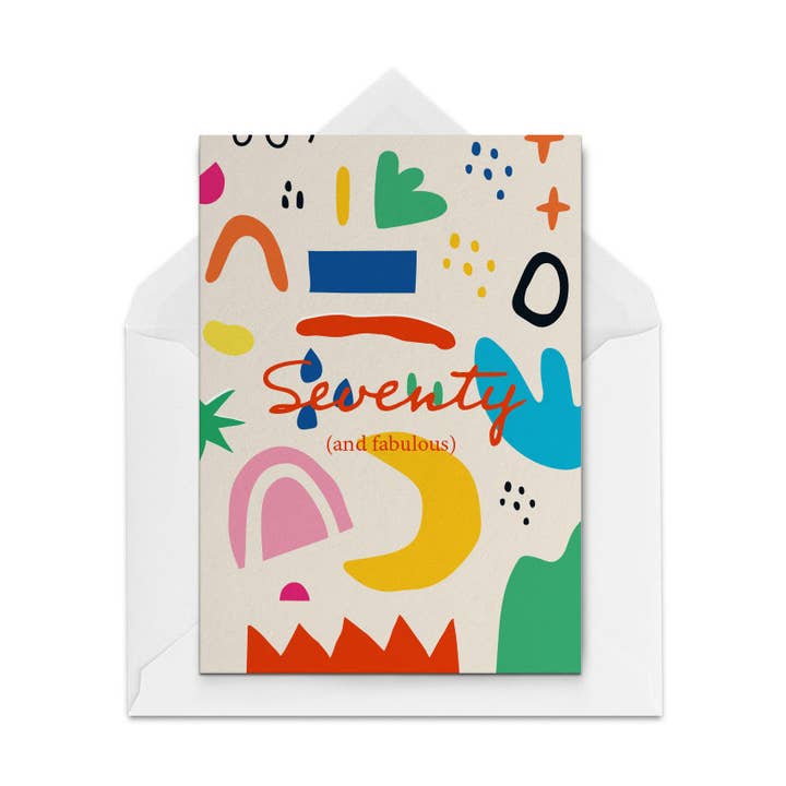 70th Birthday Card for wholesale by The Paper People Ltd