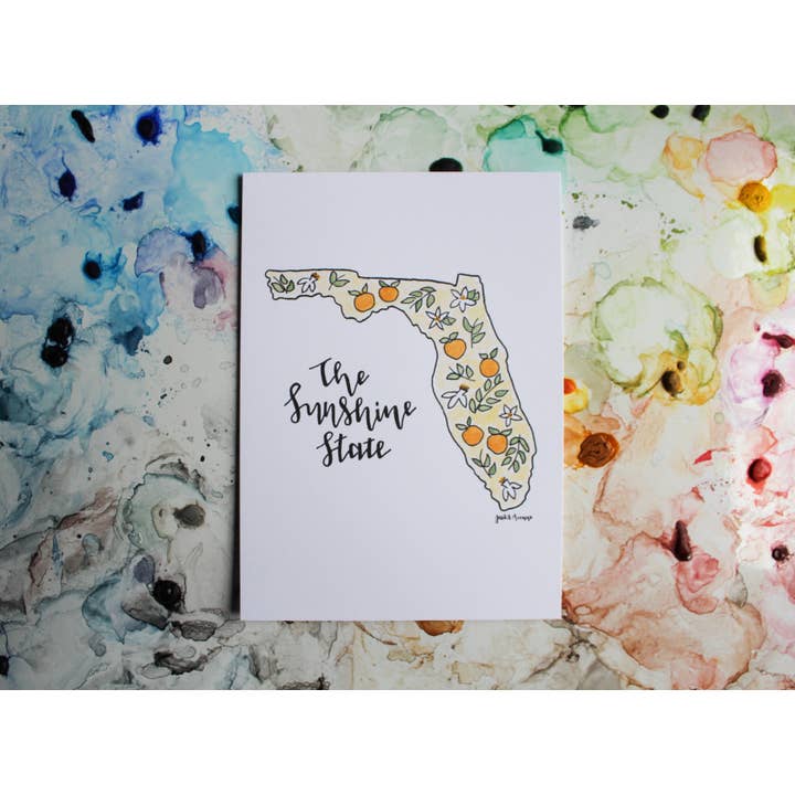 Florida Sunshine State Outline for wholesale by Jacks Avenue