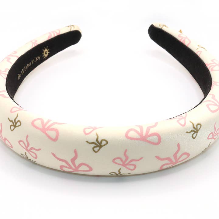 Sweetheart Pink Bow Headband for wholesale by Jessica Santander