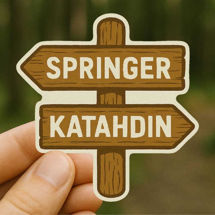 Springer & Katahdin Trail Sign Sticker for wholesale by Nahamsha Gifts