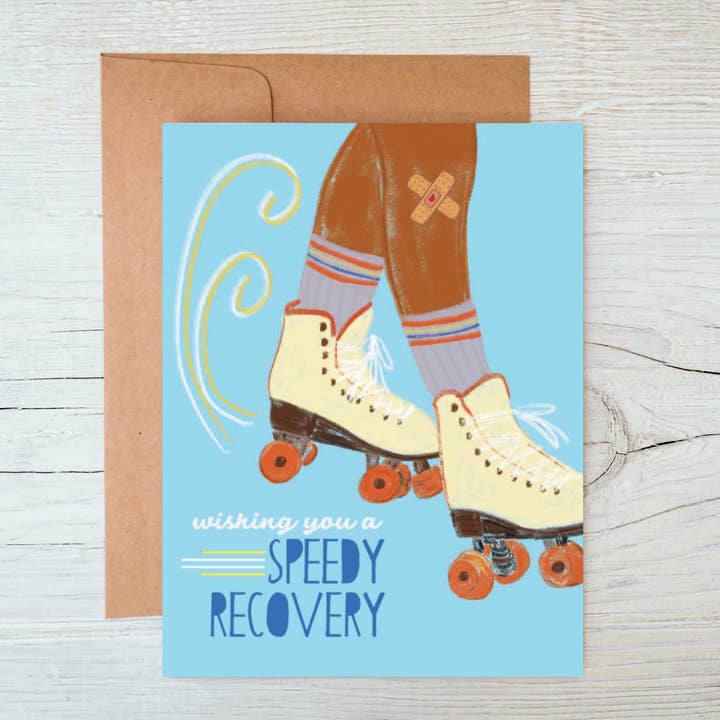 Rullskridskor Snabb Återhämtning - Krya på dig-kort för wholesale av Marigold Press
