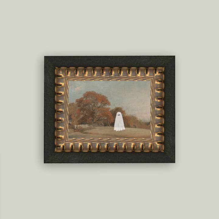 Petal Lane Home - Wholesale Art Print - Autumn Field Ghost Framed Antique Art