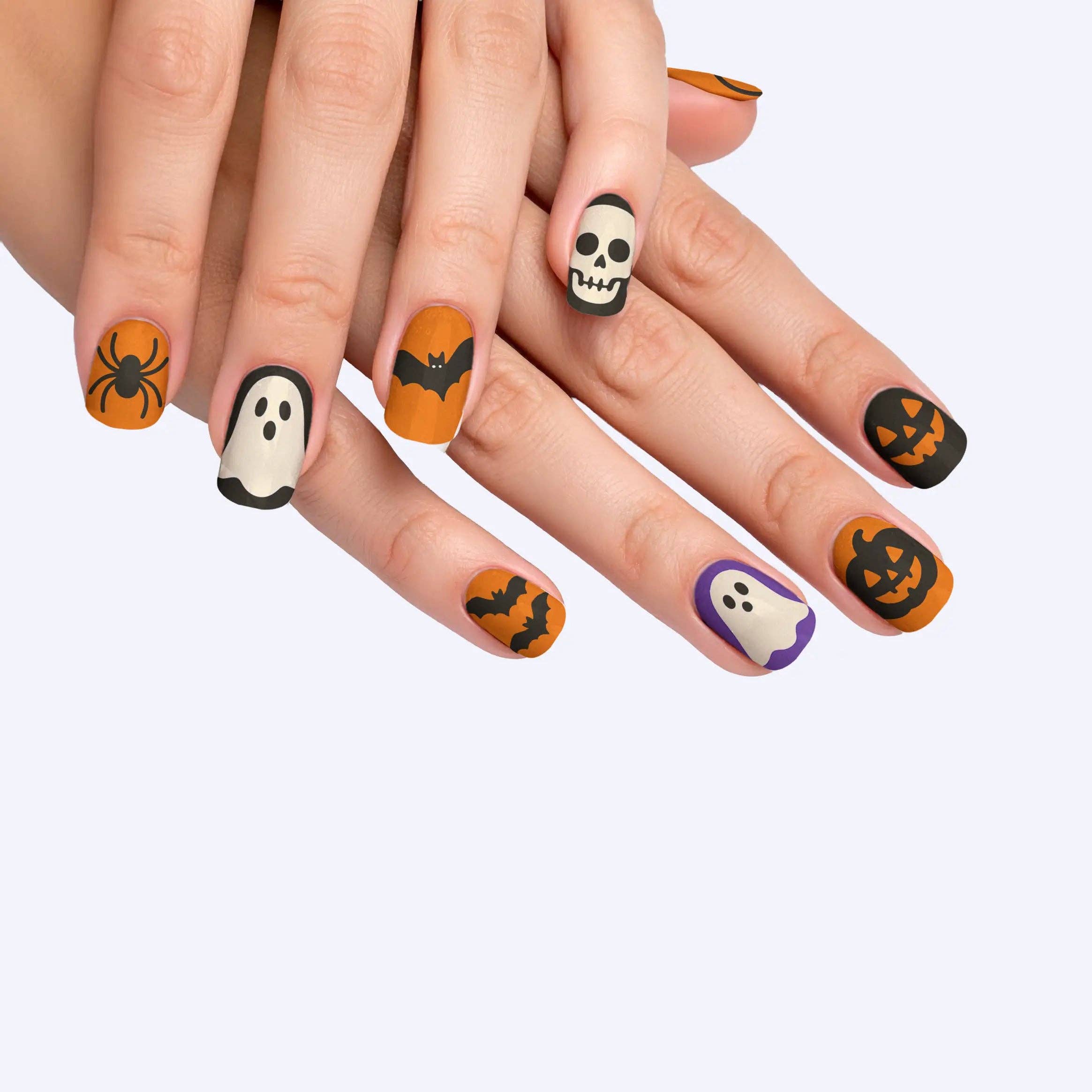 FYNE BODY - Wholesale Press-on/fake nails - Pumpkin Patch Glam Halloween Press-On Nails97