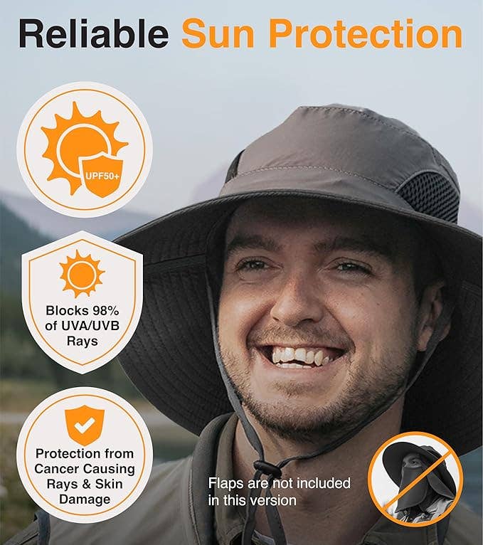 GearTOP – wholesale Bucket hat – Unisex – Sun Hats with Removable Flaps - UPF 50+ (100 Pcs box)


1