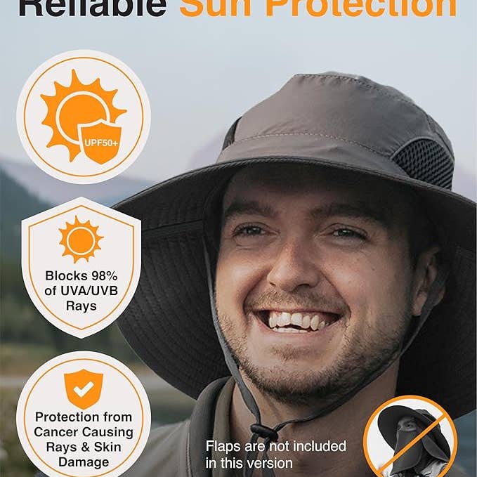 GearTOP – wholesale Bucket hat – Unisex – Sun Hats with Removable Flaps - UPF 50+ (100 Pcs box)
1