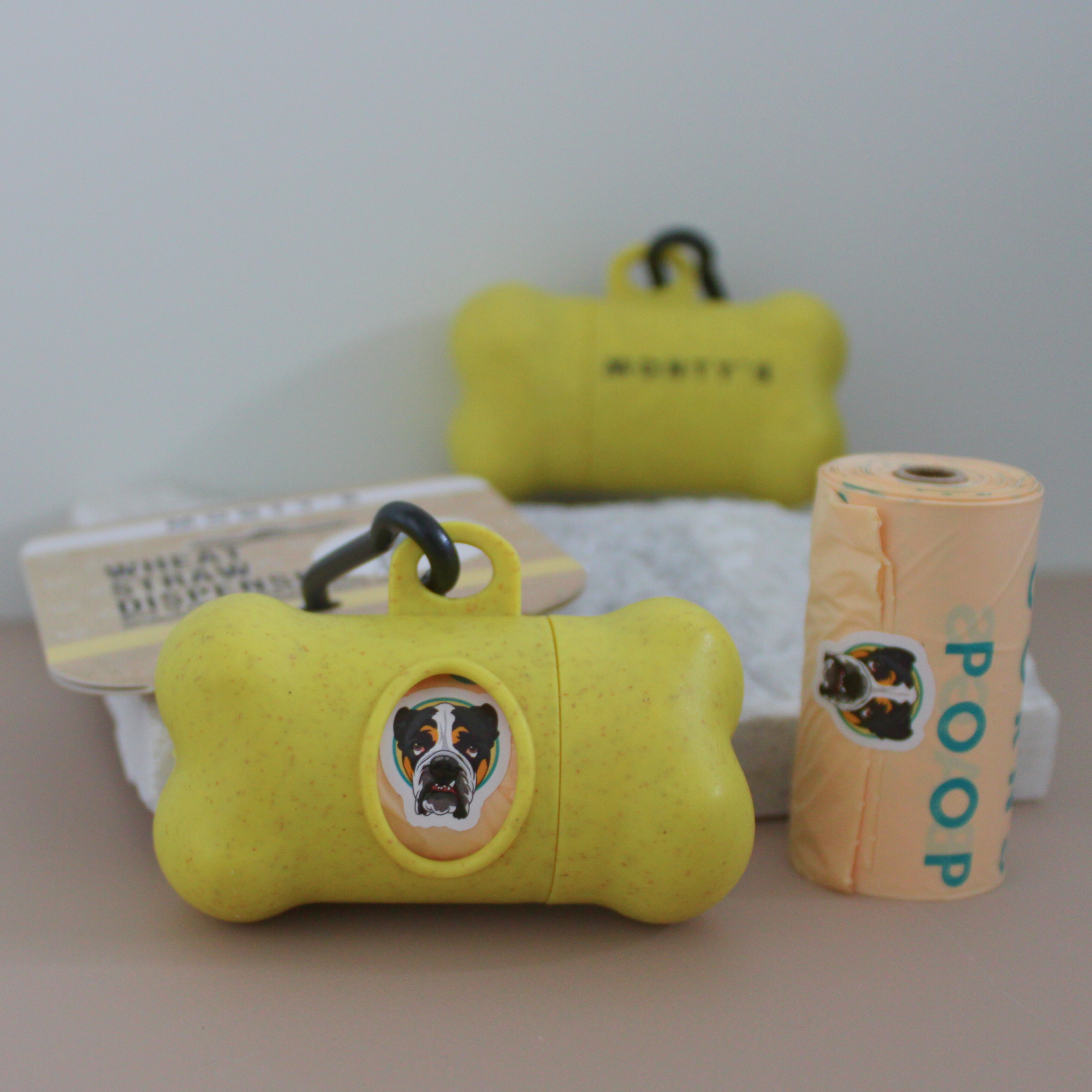 Monty's Bags - Wholesale Pet Poop Bag Dispenser - Eco-Friendly Poop Bag Dispenser + 15 Compostable Bags2