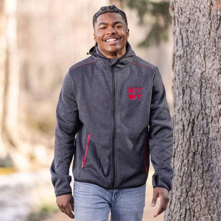 The Icons Full Zip Jacket in Navy for wholesale by The Montana Way