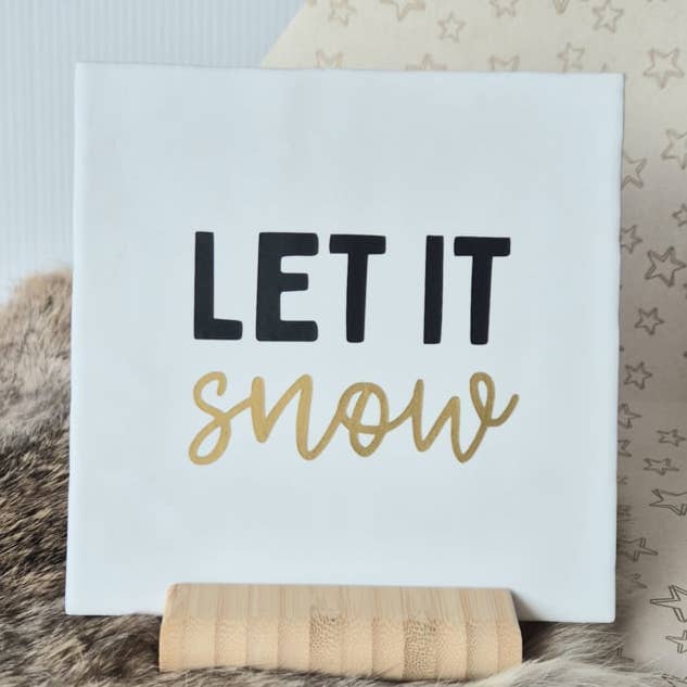 Azulejo | Let it snow | 13x13cm para venta al por mayor de Labelgeluk
