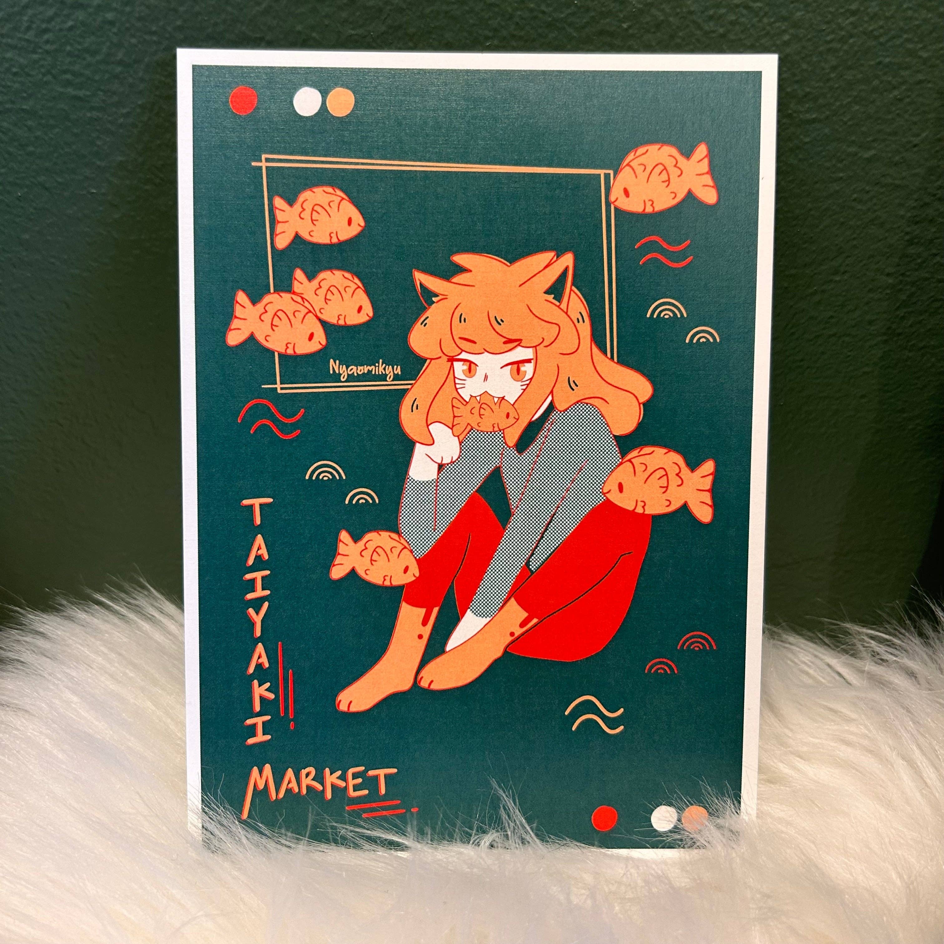 Nyaomikyu - Wholesale Art Print - Taiyaki Print1