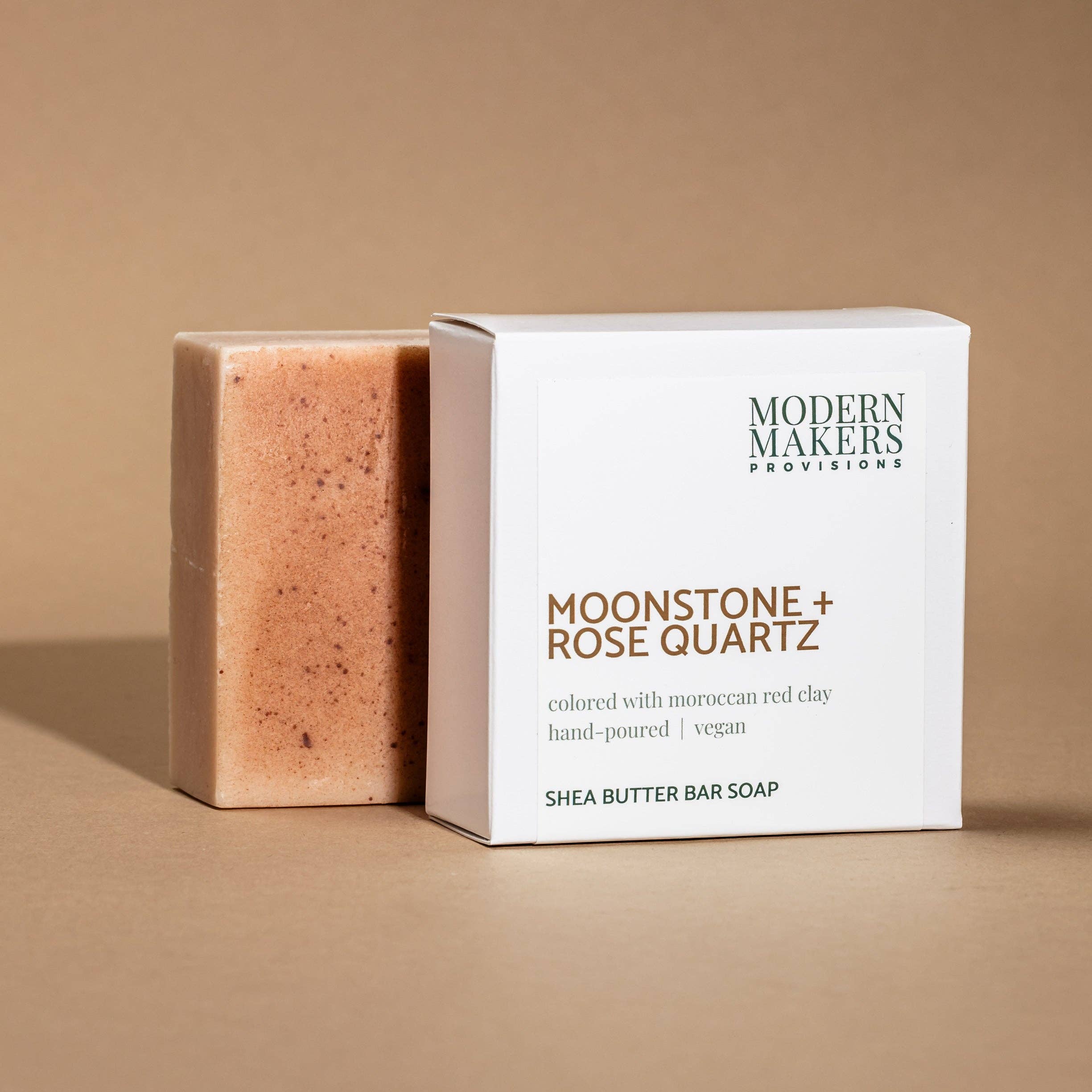 Modern Makers Provisions - Wholesale Bar Soap - Moonstone + Rose Quartz