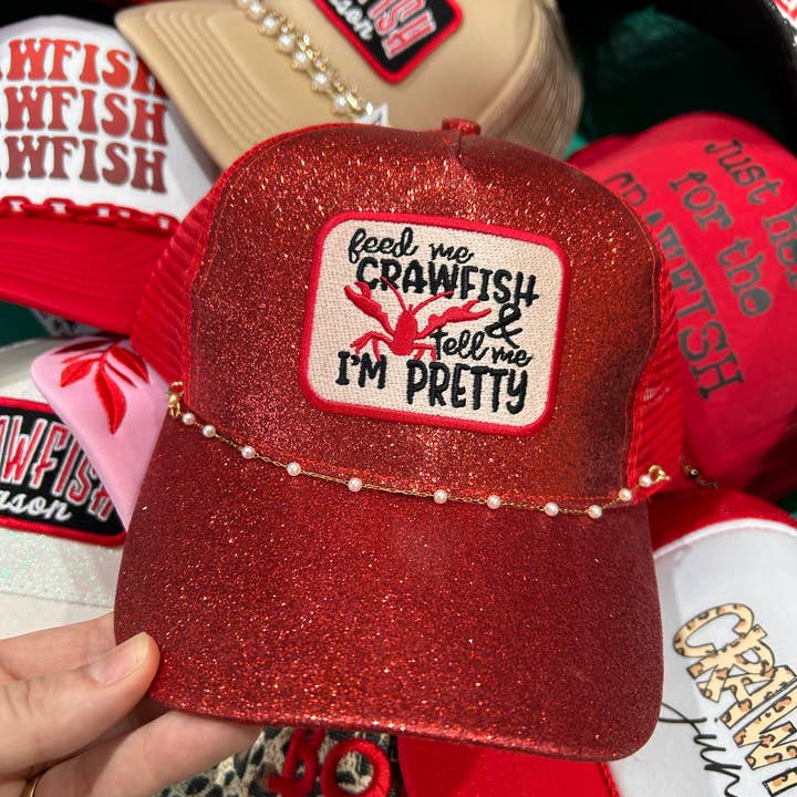 Feed Me Crawfish Cap | Crawfish Boil Caps | Mud Bugs for wholesale by Vibes Hat Company