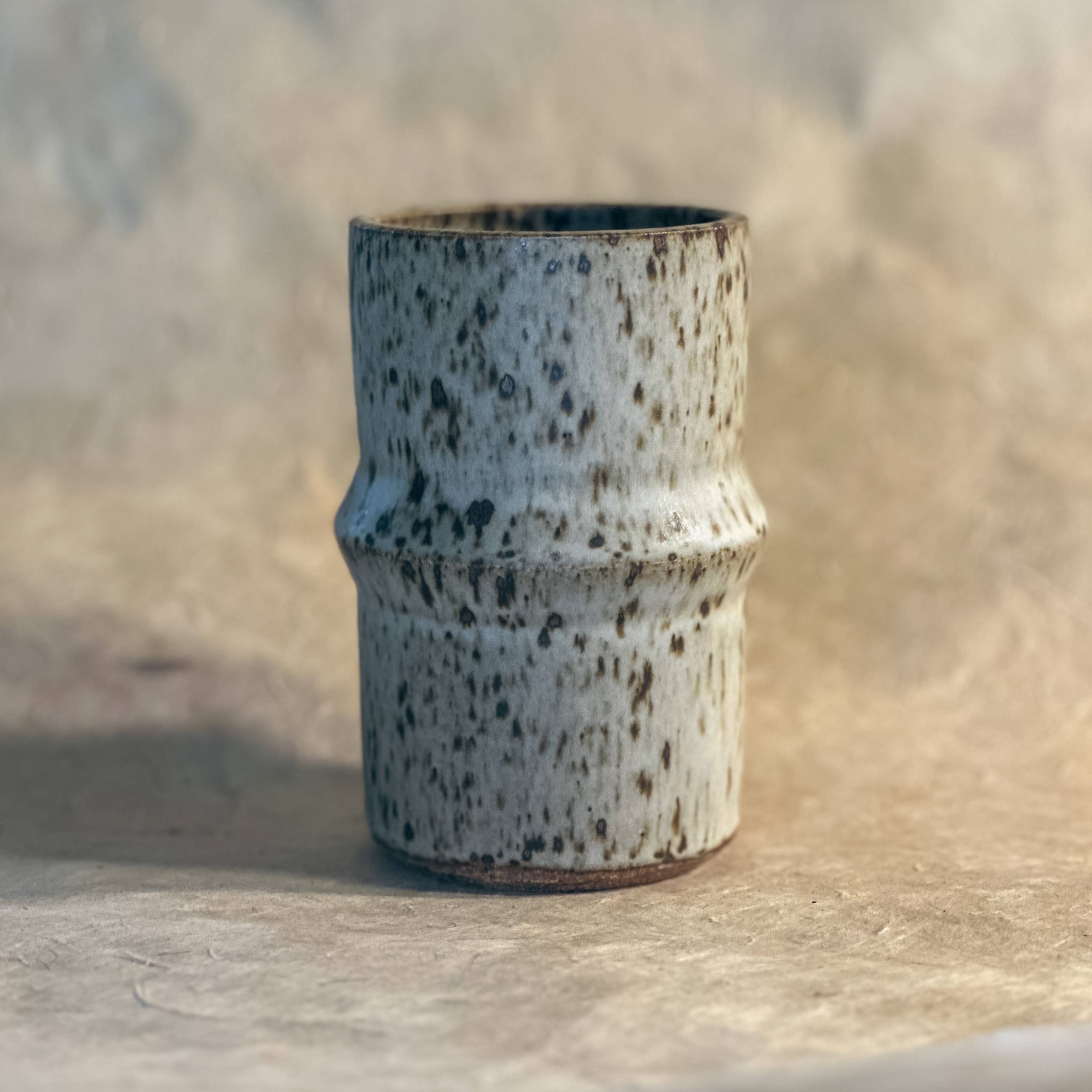 Olivia Snow Ceramics - Wholesale Insulated Mug/Tumbler - Saturn Tumblers in Cornwall Stone2