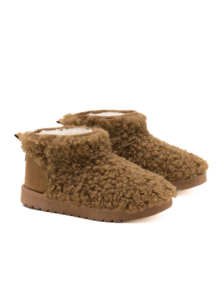 C'M PARIS - Wholesale Booties - Women's - Faux Fur Lined Ankle Boot 65241