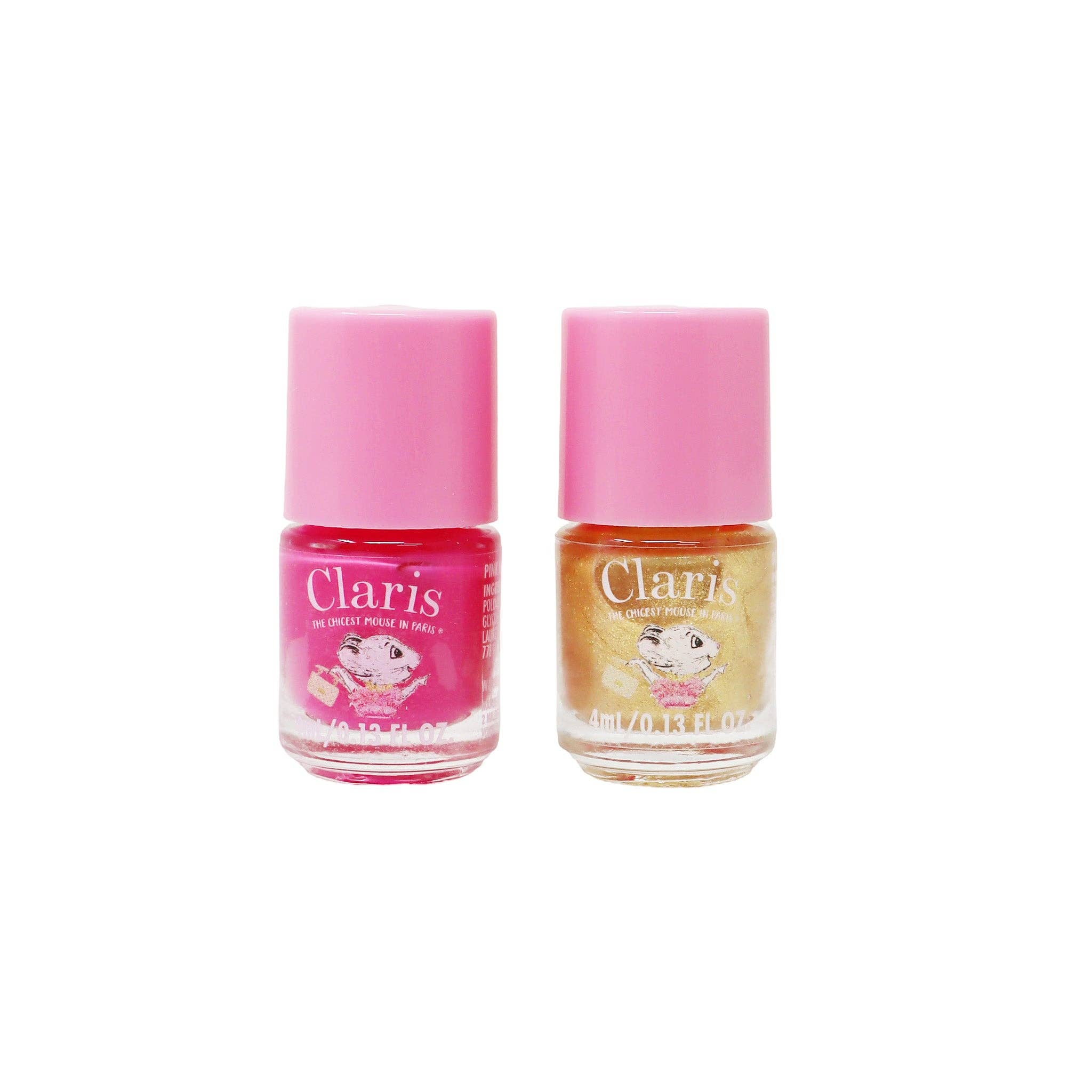 Pink Poppy USA - Vente Vernis à ongles – enfant - Claris la souris la plus chic de Paris Coffret Cadeau Ongles | Lot de 16