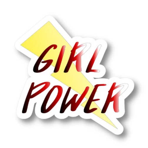 Girl Power Sticker, Waterproof Vinyl Sticker Decal for wholesale by Splendid Designs Store