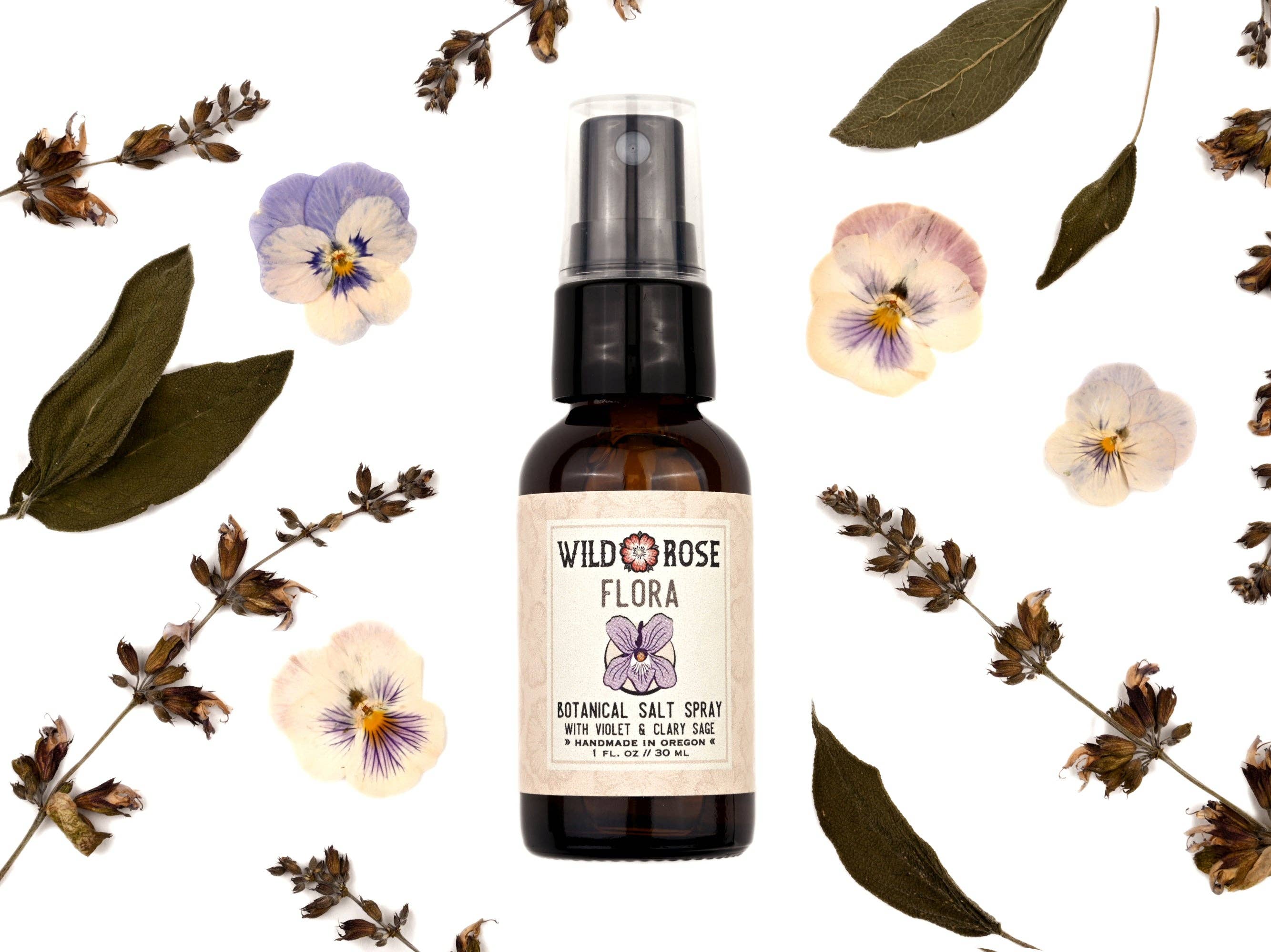 Wild Rose Herbs - Wholesale Hair Spray - Flora - Botanical Salt Spray 1oz // 30ml 0