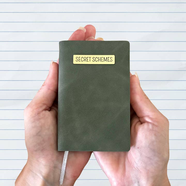 Write This Way - Wholesale Journal/Diary - Mini Memos™️ Journal|Secret Schemes Small Faux Leather Pocket Notebook7