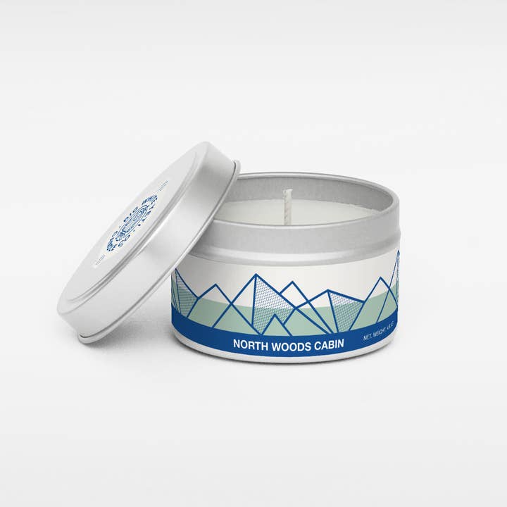 Big White Yeti - Wholesale Travel Candles - North Woods Cabin Soy Candle - 6oz tin or 8oz glass