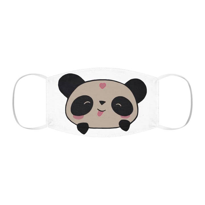 Panda Snug-Fit Gesichtsmaske aus Polyester für den Großhandel von Marick Booster