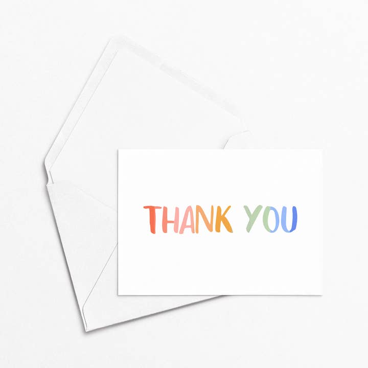 Tarjeta Mini de Agradecimiento Colorida para venta al por mayor de emmy+olly