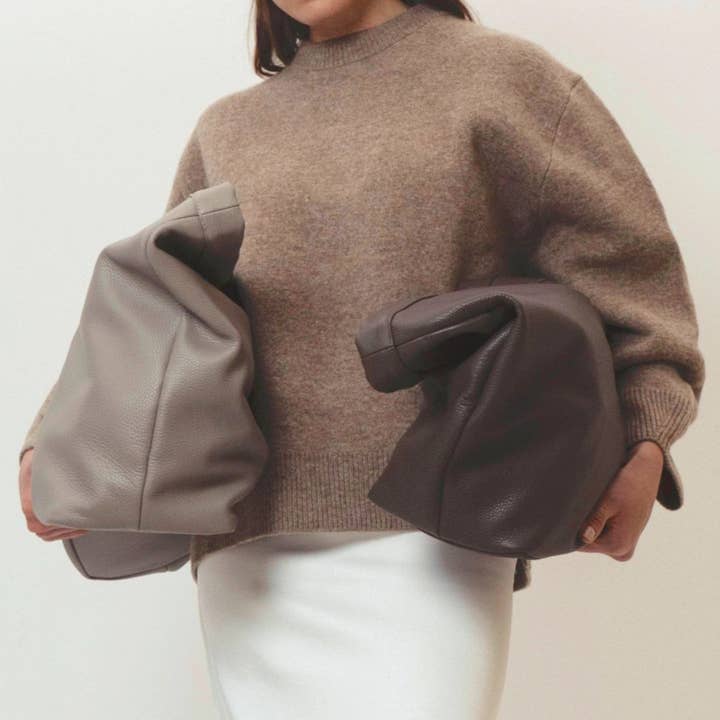 TIEFENBACHER LEHMANN - Wholesale Tote Bag - Women's - TOTE BAG maxi - taupe1