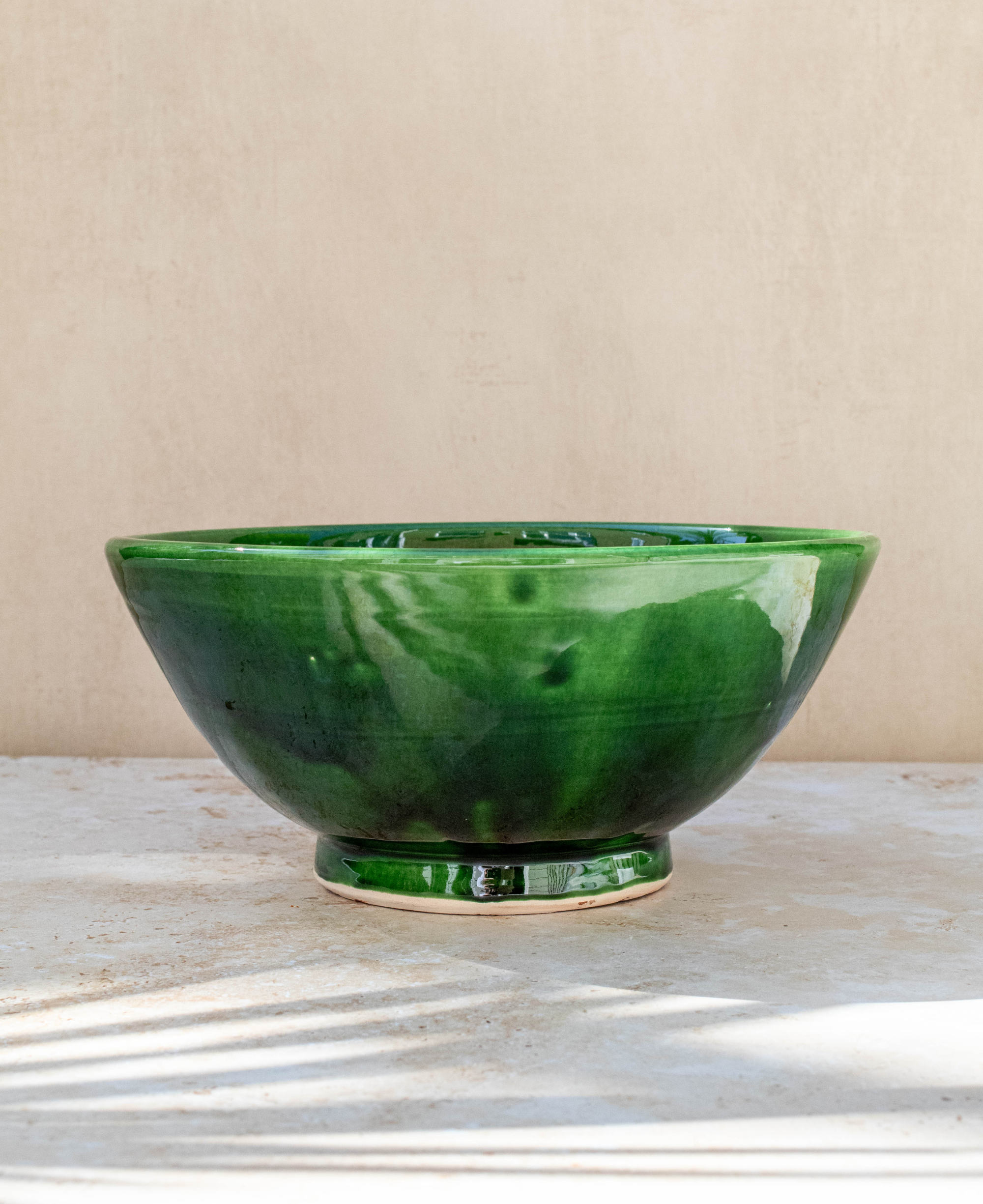Maison Berber - Wholesale Bowl - Tazekka Large Green Moroccan Ceramic Bowl1