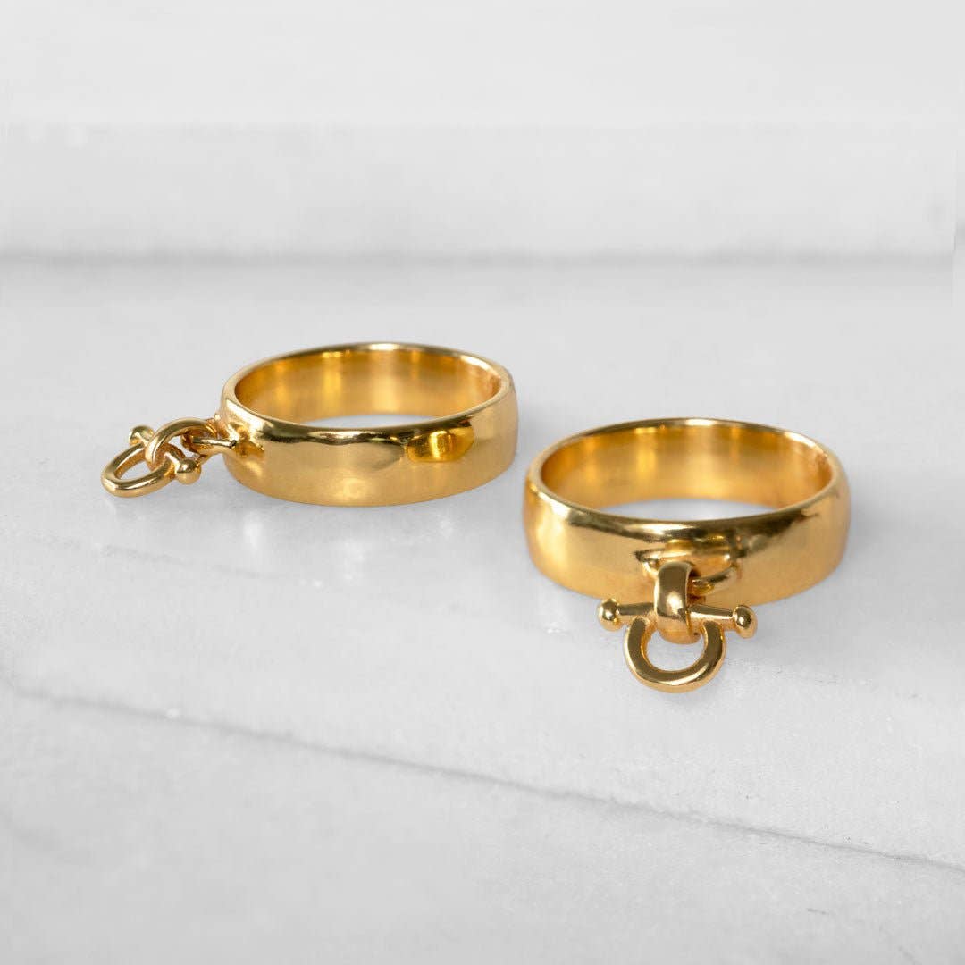 URBAN-EQUESTRIAN - Vente Anneau/bague à empiler - Bague Équestre Ariston Mors de Cheval en Or3