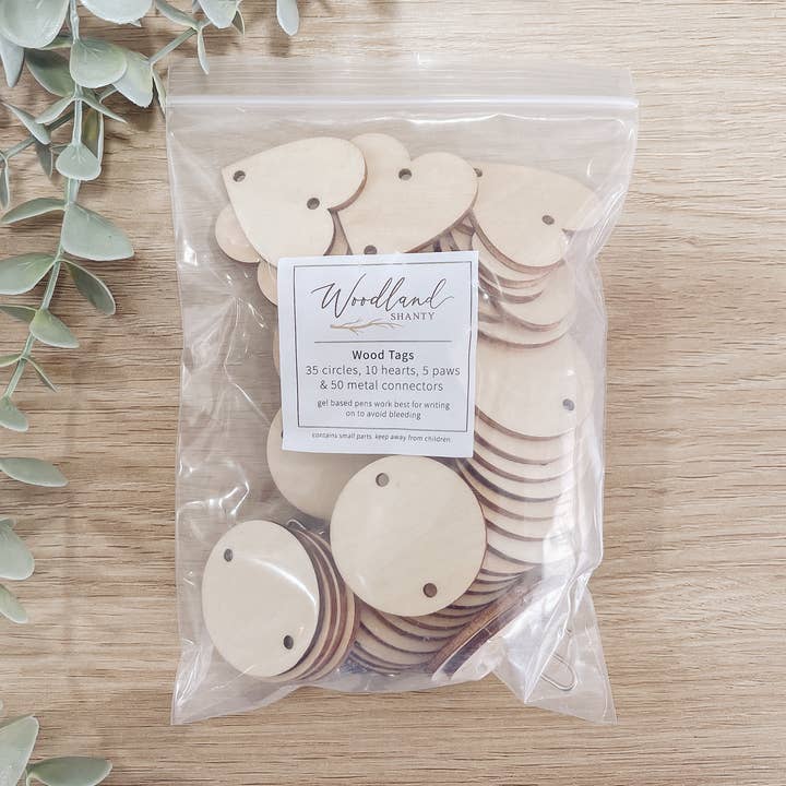 Extra Packs of 50 ct. Birthday Calendar Tags for wholesale by Woodland Shanty