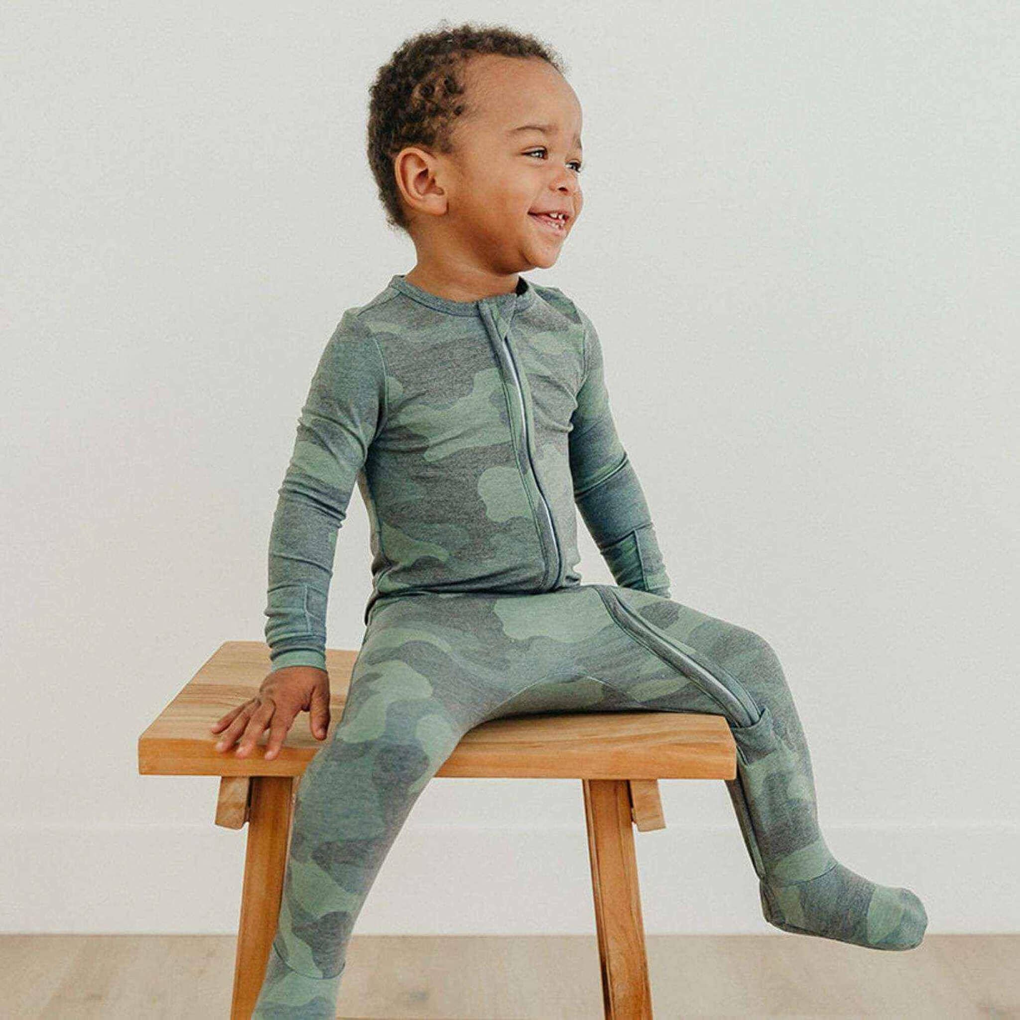 Copper Pearl - Wholesale Sleepsuit - Baby - Zip-Up Footie Pajama - Hunter5