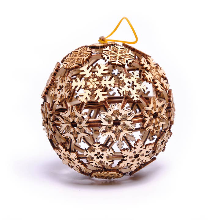 WoodTrick - Vendita all'ingrosso Kit per lavoretti fai da te - WoodTrick palla di Natale in legno modello meccanico 3D da assemblare1